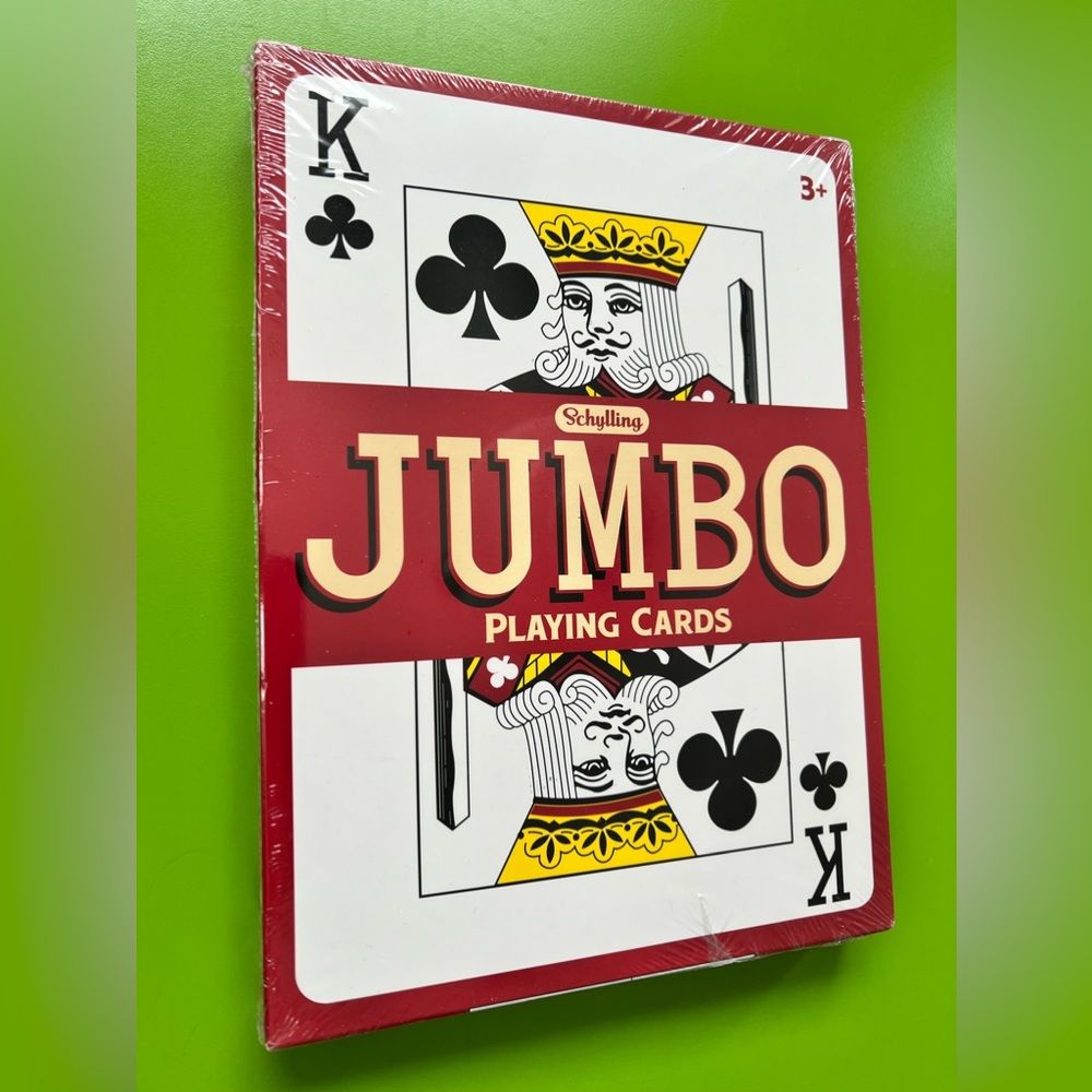 HUGE PLAYING CARDS DECK typing paper jumbo size card game novelty gag kids gift